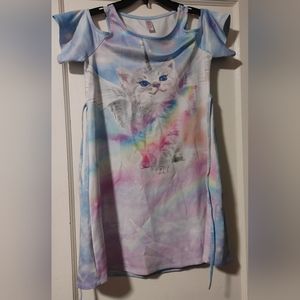 Justice Caticorn Rainbow Dress Big Kids Size 14/16